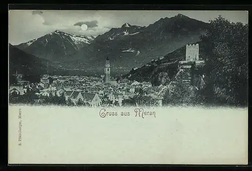 Mondschein-AK Meran, Panorama