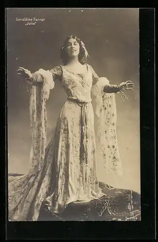 AK Opernsängerin Geraldine Farrar als Julia
