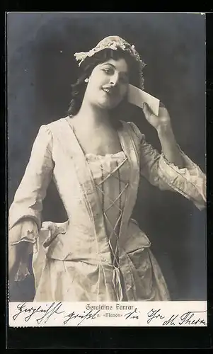 AK Opernsängerin Geraldine Farrar als Manon