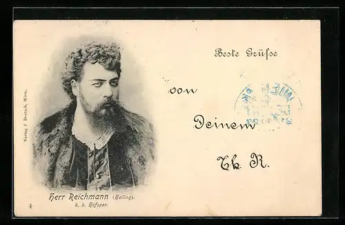 AK Opernsänger Reichmann als Heiling