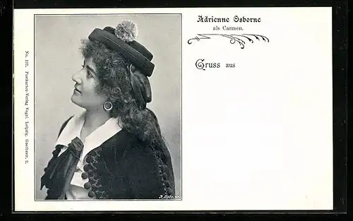 AK Opernsängerin Adrienne Osborne als Carmen