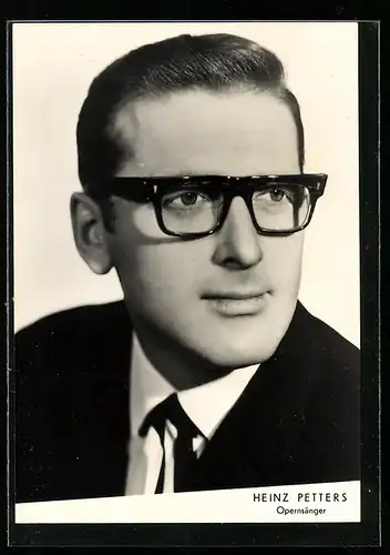 AK Opernsänger Heinz Petters mit Brille