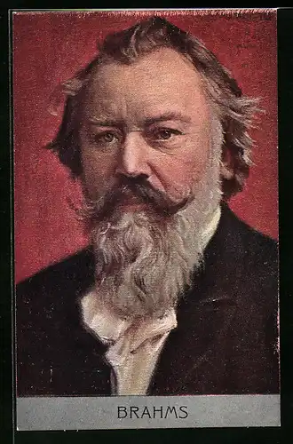 AK Portrait des Komponisten Brahms