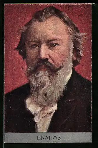 AK Komponist Brahms, Portrait