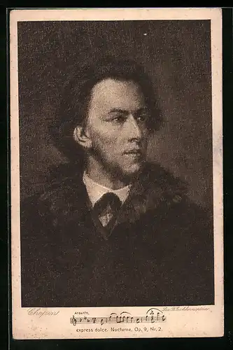 AK Komponist Chopin, Portrait