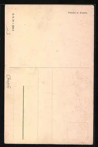 AK Komponist Chopin, Portrait