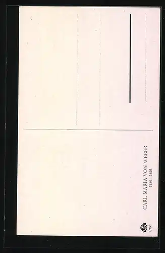 AK Komponist Carl Maria von Weber