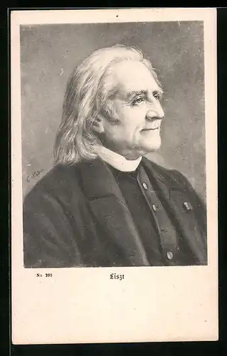 AK Komponist Liszt lächelt