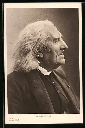 AK Komponist Franz Liszt im Profil