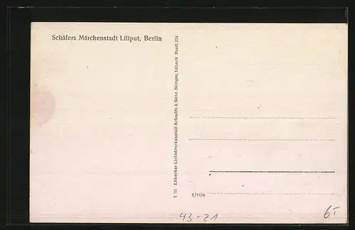 AK Berlin, Schäfers Märchenstadt Liliput, Liliputaner