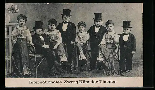 AK Internationales Zwerg-Künstler-Theater, Liliputaner