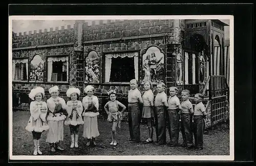 AK Berlin, Schäfers Märchenstadt Liliput mit Liliputanern