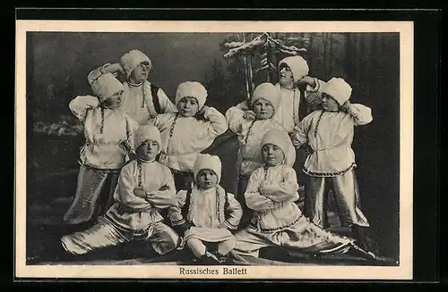 AK Magdeburg, Heep`s Liliputaner-Künstler-Truppe, Russisches Ballett