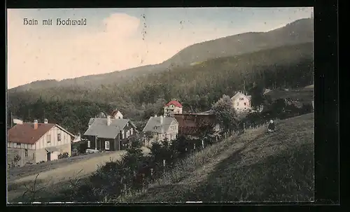 AK Hain, Ortsansicht mit Hochwald