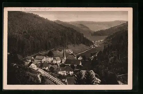 AK Nussbach / Schwarzwald, Ortsansicht aus der Vogelschau