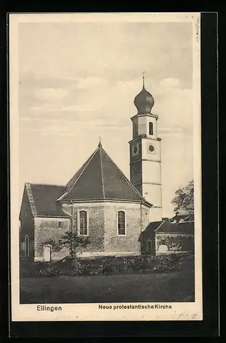 AK Ellingen, an der Neuen Protestantischen Kirche