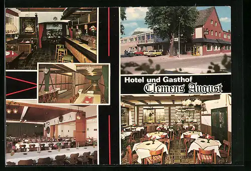 AK Ascheberg-Davensberg, Hotel und Gasthof Clemens August, Festsaal, Gaststube