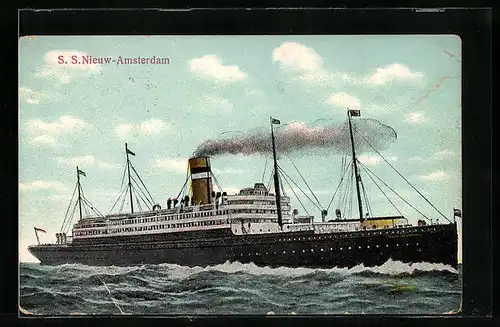 AK Passagierschiff SS Nieuw-Amsterdam