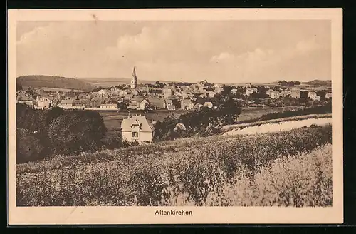 AK Altenkirchen, Ortsansicht mit See