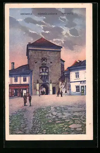 AK Kremnitz, Platz mit Torbogen