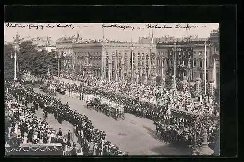 AK Berlin, Festzug zur Einholung der Kronprinzessin 1905