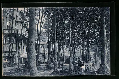 AK Süderhaff, Villa mit Gartenpartie