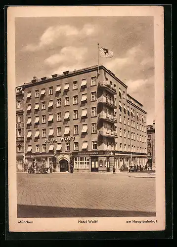 AK München, Hotel Wolff am Hauptbahnhof