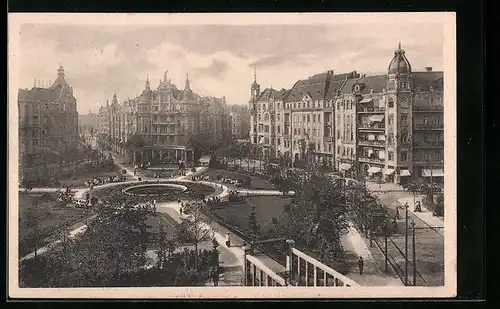 AK Berlin-Schöneberg, Viktoria-Luisenplatz mit Strassenbahn