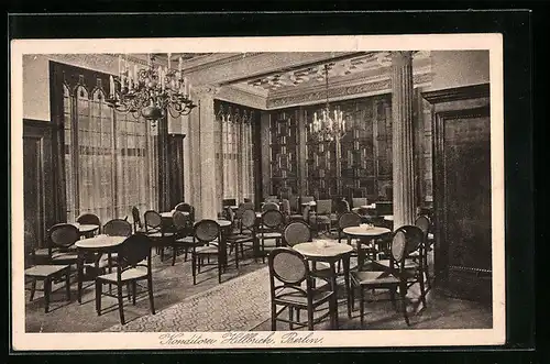 AK Berlin, Konditorei Hillbrich, Leipziger Strasse 24