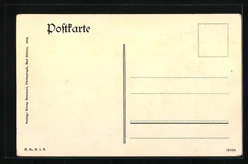 AK Bad Steben, Partie in der Hauptstrasse
