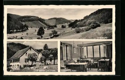 AK Lenzkirch /Hochschwarzwald, Café Restaurant Ursee, Bes.: Karl Winterhalter, Urseetal