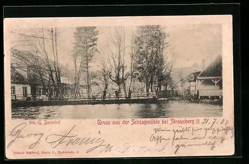 AK Strausberg, Partie bei der Schlagmühle