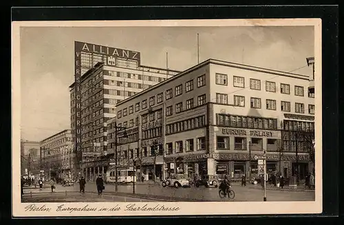 AK Berlin, Europahaus in der Saarlandstrasse