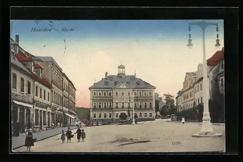 AK Hainichen, Blick auf den Markt