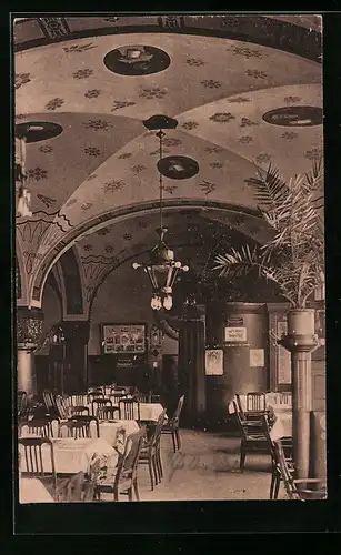 AK Hamburg, Gasthof Bierhaus Klosterburg, Innenansicht