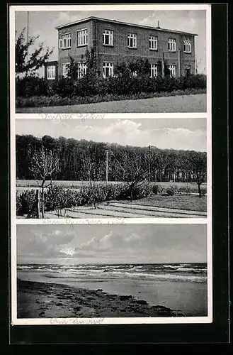 AK Scharbeutz /Ostsee, Kinder-Erholungsheim Haus Marie Louise, Strandpartie