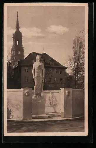 AK Dresden-Neustadt, Das Schillerdenkmal