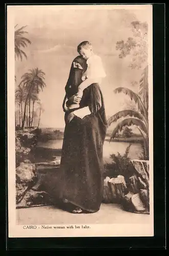 AK Cairo, Native woman with her baby