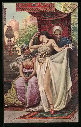 AK Arabische Frauen mit Schmuck