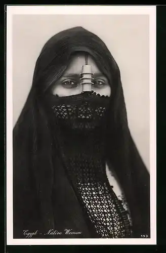 AK Egypt, Native Woman, arabische Volkstypen