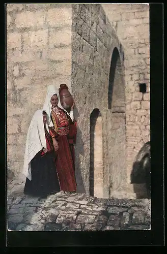 AK Bethlehem, Zwei Frauen mit Wasserkrug