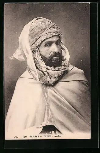 AK Araber mit Vollbart und Turban