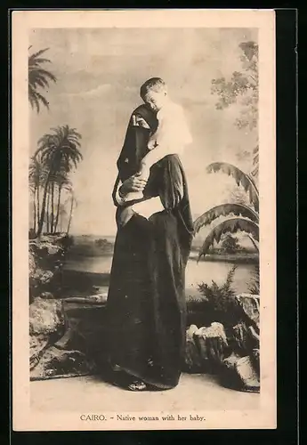 AK Cairo, Native woman with her baby
