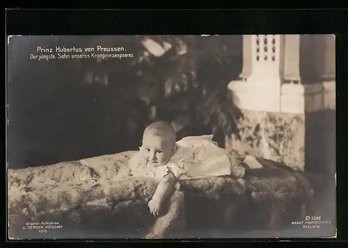 AK Prinz Hubertus als Säugling