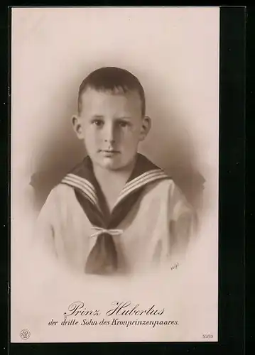 AK Prinz Hubertus von Preussen als Kind in Matrosen-Uniform