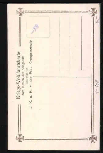 AK Kronprinzens Wilhelm von Preussen in Feldgrau