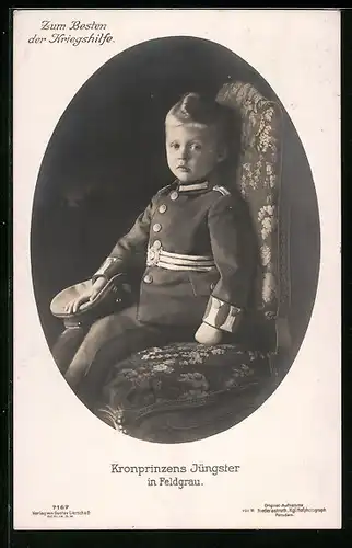 AK Kronprinzens Wilhelm von Preussen in Feldgrau