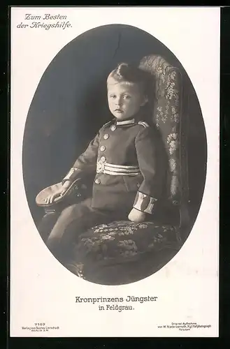 AK Kronprinzens Wilhelm von Preussen in Feldgrau