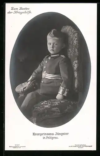 AK Kronprinzens Wilhelm von Preussen in Feldgrau