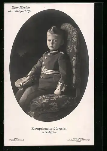AK Kronprinzens Wilhelm von Preussen in Feldgrau